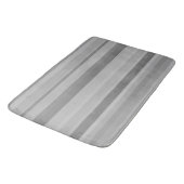 Tapis De Bain Bandes horizontales grises (Angle)