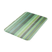 Tapis De Bain Bandes horizontales vert olive (Angle)