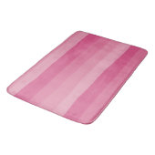 Tapis De Bain Bandes inégales - Rose (Angle)