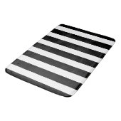 Tapis De Bain Bandes noires et blanches (Angle)