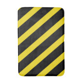 Tapis De Bain Bandes noires et jaunes triées (Devant (Vertical))