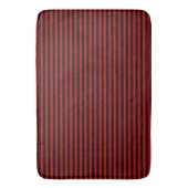 Tapis De Bain Bandes noires et rouges (devant Vertical)