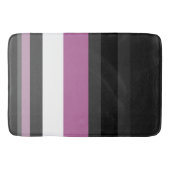 Tapis De Bain Bandes noires, grises et blanches (Devant)