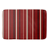 Tapis De Bain Bandes noires rouges et blanches (Devant)