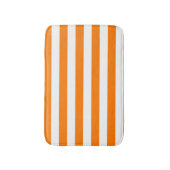 Tapis De Bain Bandes orange et blanches de sécurité (Devant (Vertical))