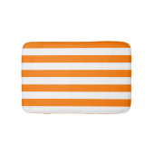 Tapis De Bain Bandes orange et blanches de sécurité (Devant)