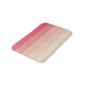Tapis De Bain Bandes pastel roses (Angle)