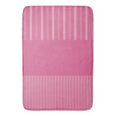 Tapis De Bain Bandes Pop Couleur - Rose (devant Vertical)