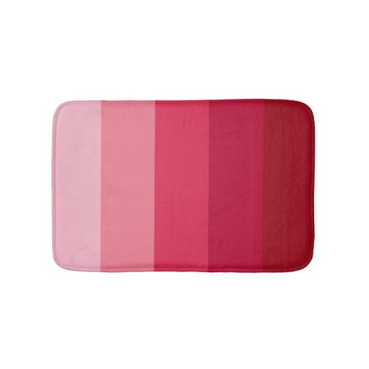 Tapis De Bain Bandes roses (Devant)