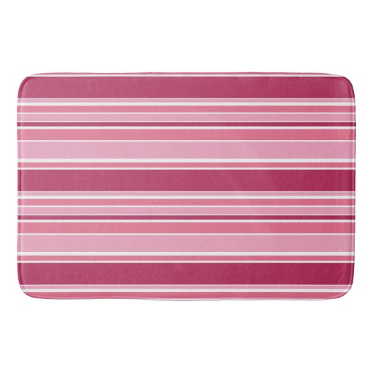 Tapis De Bain Bandes roses (Devant)