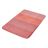 Tapis De Bain Bandes roses de corail (Angle)
