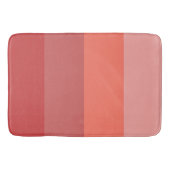 Tapis De Bain Bandes roses de corail (Devant)