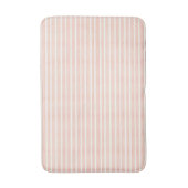 Tapis De Bain Bandes roses douces (Devant (Vertical))