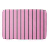 Tapis De Bain Bandes roses et gris (Devant)