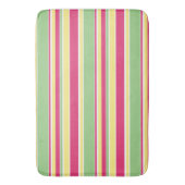 Tapis De Bain Bandes roses, vertes et jaunes (devant Vertical)