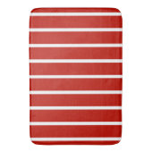 Tapis De Bain Bandes rouges et blanches (devant Vertical)