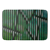 Tapis De Bain Bandes rugueuses sur teintes vertes conception abs (Devant)
