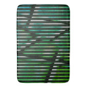 Tapis De Bain Bandes rugueuses sur teintes vertes conception abs (devant Vertical)