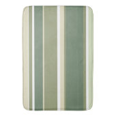 Tapis De Bain Bandes vert olive (devant Vertical)