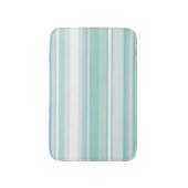 Tapis De Bain Bandes vertes à la menthe (Devant (Vertical))