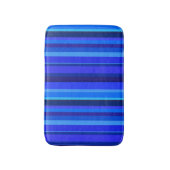 Tapis De Bain Bandes verticales bleues (Devant (Vertical))