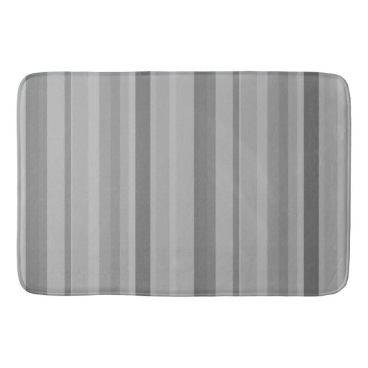 Tapis De Bain Bandes verticales grises (Devant)