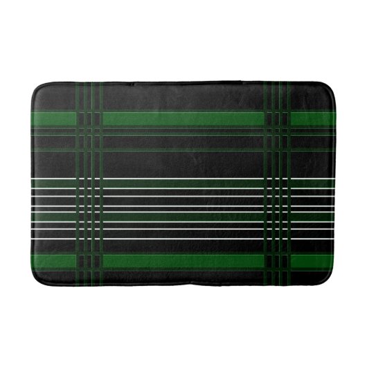 Tapis De Bain Bandes verticales vertes (Devant)