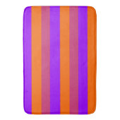 Tapis De Bain Bandes violettes, orange et roses (devant Vertical)