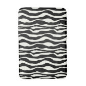 Tapis De Bain Bandes zébrées - Noir et Blanc (Devant (Vertical))