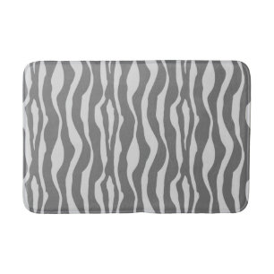 Tapis De Bain Bandes zébrées - Tons gris / gris