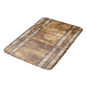Tapis De Bain Baril de vin en bois rustique industriel (Angle)