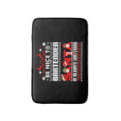 Tapis De Bain Barman Vilain Sweat de Noël Cadeau Drôle Barten (Devant (Vertical))