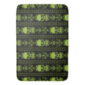 Tapis De Bain Baroque Crâne Motif vert (devant Vertical)