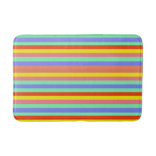 Tapis De Bain Barres de bonbons rétro