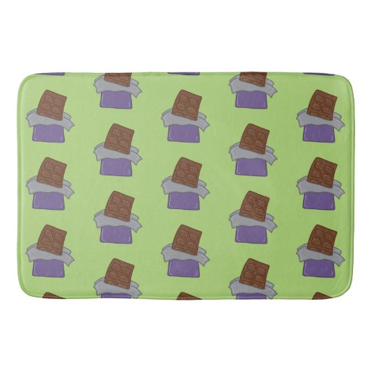 Tapis De Bain Bars à chocolat vert Pistachio (Devant)