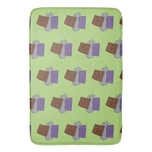 Tapis De Bain Bars à chocolat vert Pistachio (devant Vertical)