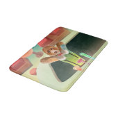 Tapis De Bain Bartending Dog in Retro Bar (Angle)