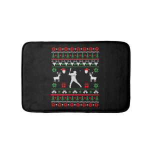 Tapis De Bain Base-ball Ugly Christmas Sweater