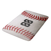 Tapis De Bain Baseball avec numéro personnalisable (Angle)