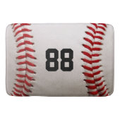 Tapis De Bain Baseball avec numéro personnalisable (Devant)