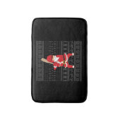 Tapis De Bain Baseball de Noël (Devant (Vertical))