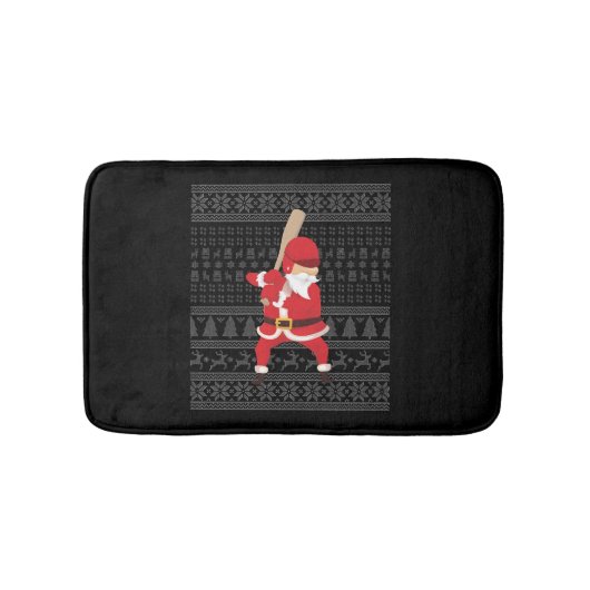 Tapis De Bain Baseball de Noël (Devant)