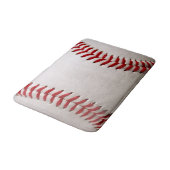 Tapis De Bain Baseball et Softball Couture Rouge (Angle)