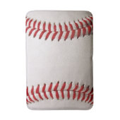 Tapis De Bain Baseball et Softball Couture Rouge (Devant (Vertical))