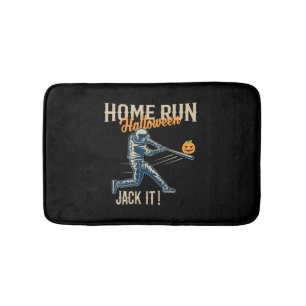 Tapis De Bain Baseball Halloween amusant Retro détendu stylé