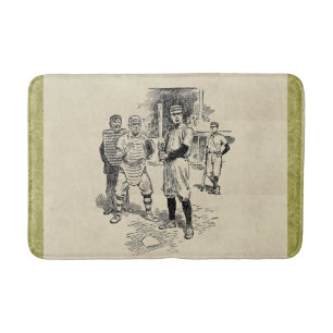Tapis De Bain Baseball : Joueurs Mat Bain