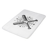 Tapis De Bain baseball vintage (Angle)