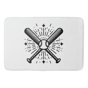 Tapis De Bain baseball vintage