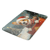 Tapis De Bain Basenji Dog Roller Dessous de verre Noël (Angle)