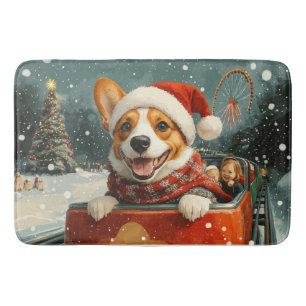 Tapis De Bain Basenji Dog Roller Dessous de verre Noël